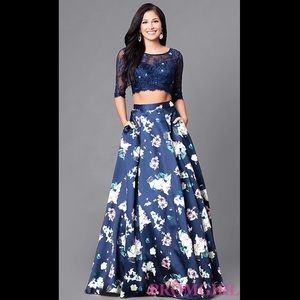 Two-Piece Prom Dress